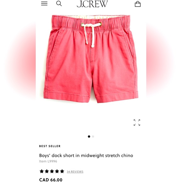 JCrew Crewcuts Dock Shorts. Kids. Size 6 - Picture 1 of 8